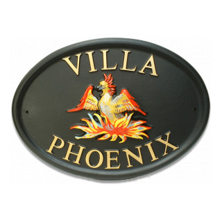 Phoenix Bird House Sign house sign