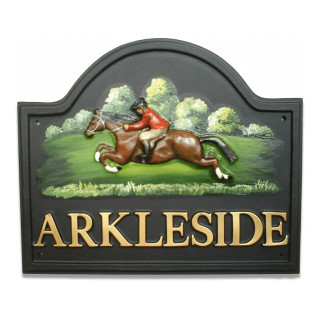 Horse & Rider Horse House Sign house sign