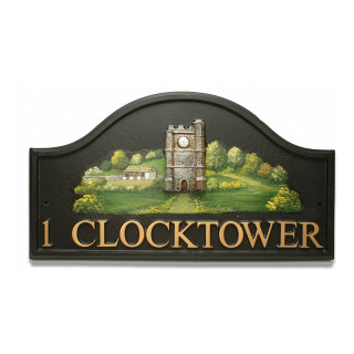 Clock Tower Miscellaneous House Sign house sign