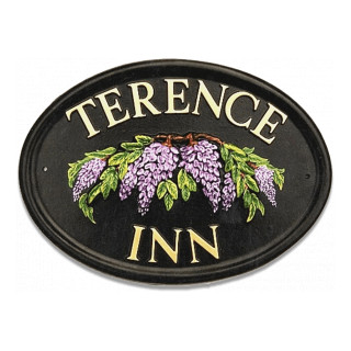 Wisteria Floral House Sign house sign