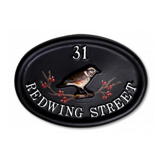 Redwing Bird House Sign house sign