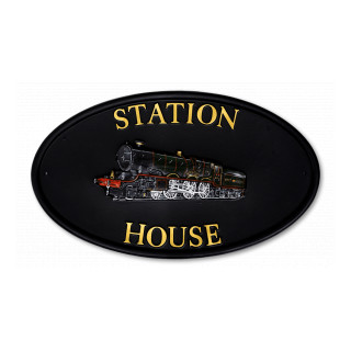 Train Miscellaneous House Sign house sign