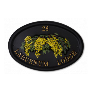 Laburnum Floral House Sign house sign