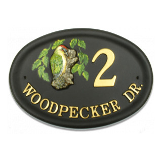 Woodpecker Small Split Layout Bird House Sign house sign