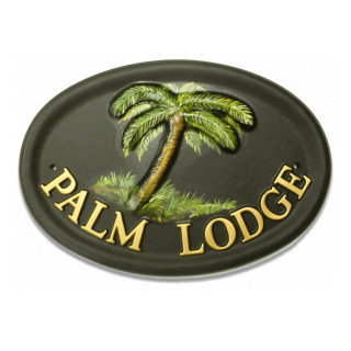 Palm Tree House Sign house sign