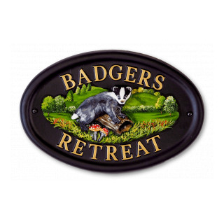 Badger Animal House Sign house sign