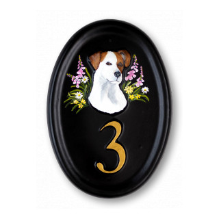 Jack Russell Head Dog House Sign house sign