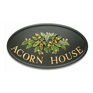 Acorns & Exts Floral House Sign house sign