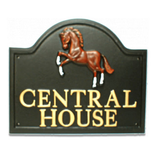 Horse Rearing Horse House Sign house sign