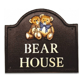 Twin Teddies Miscellaneous House Sign house sign