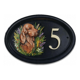 Irish Setter Head Dog House Sign house sign