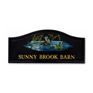 Kingfisher Bird House Sign house sign