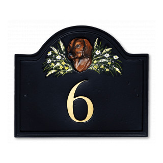 Dachshund Head Dog House Sign house sign