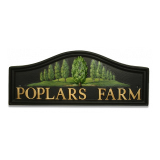 Poplar Tree House Sign house sign