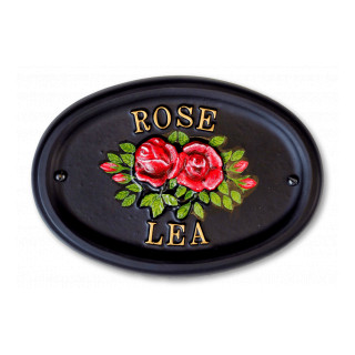 Roses Floral House Sign house sign