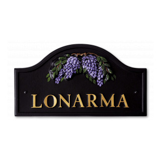 Wisteria Floral House Sign house sign