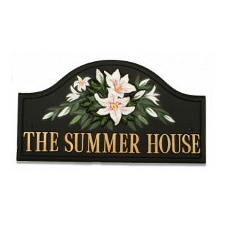 Lillies Floral House Sign house sign