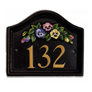 Pansies Floral House Sign house sign