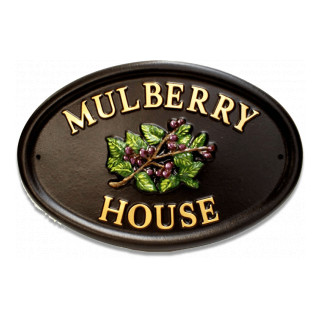 Mulberry Floral House Sign house sign