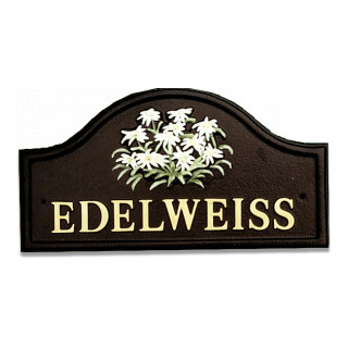 Edelweiss Floral House Sign house sign