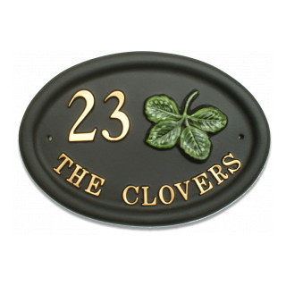 Clover Floral House Sign house sign