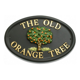 Orange Tree Tree House Sign house sign