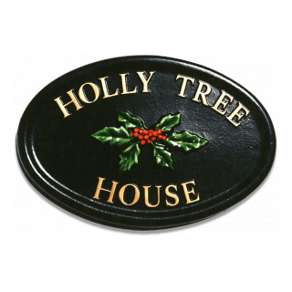 Holly Floral House Sign house sign