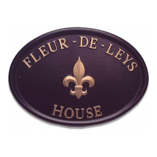 Fleur De Leys Miscellaneous House Sign house sign