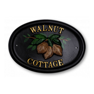 Walnuts Floral House Sign house sign