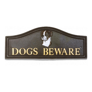 Boxer Head Dog House Sign house sign