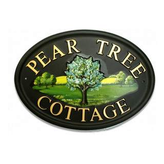 Pear Tree Tree House Sign house sign