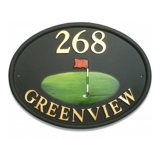 Golf Flag Miscellaneous House Sign house sign