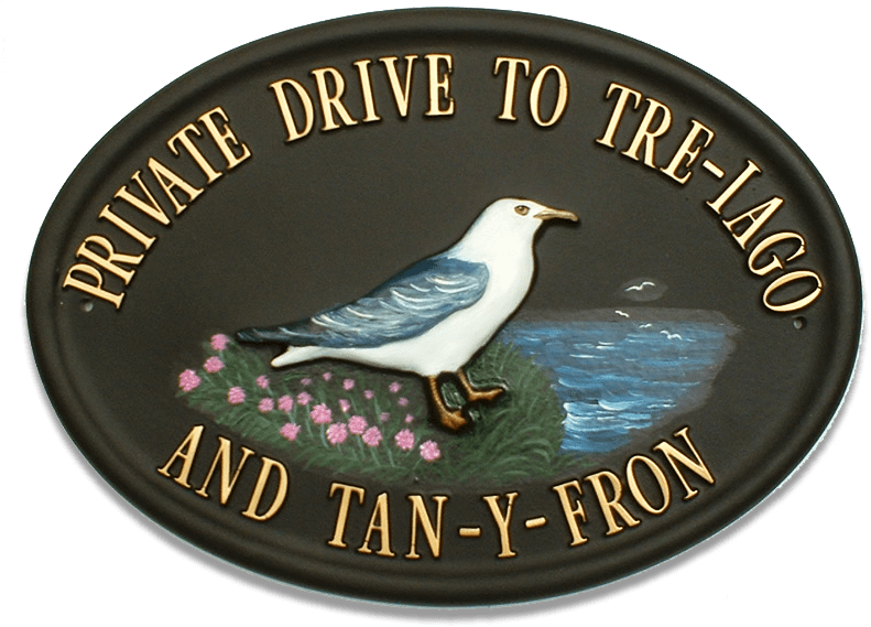 Seagull house sign