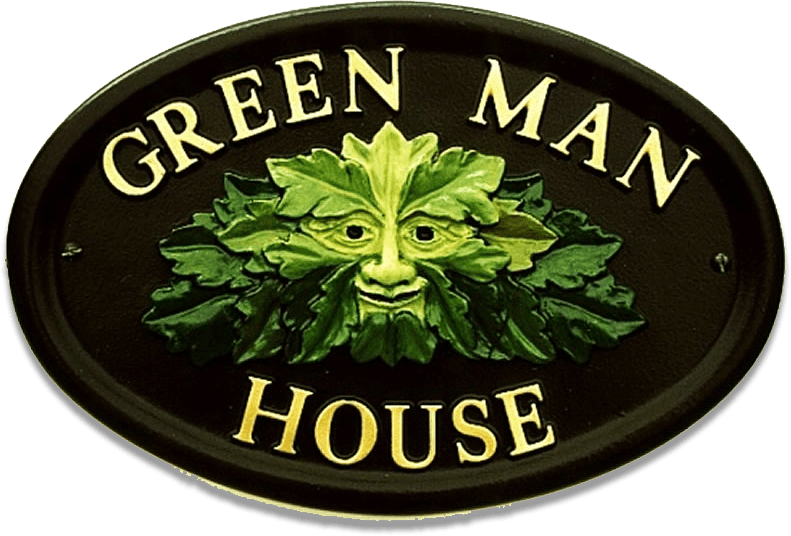 Green house sign