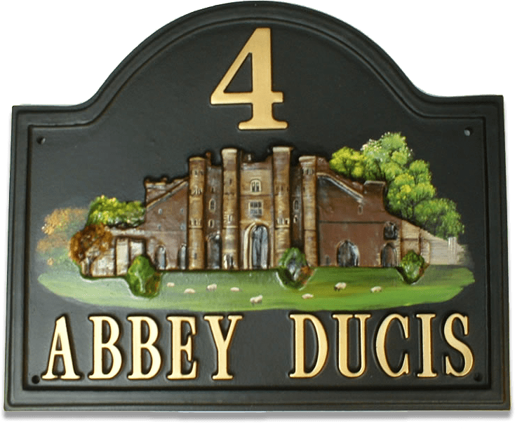 Abbey house sign