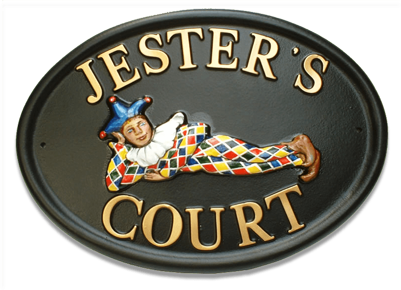 Jester house sign