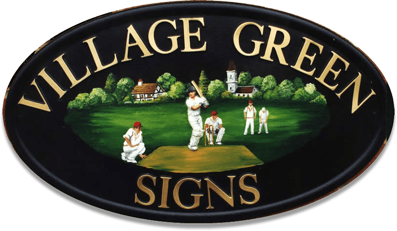 Cricketers house sign