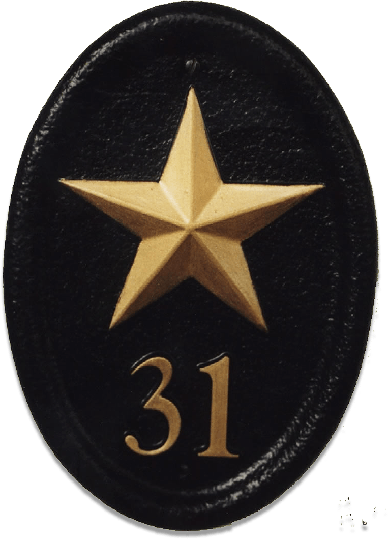 Gold Star house sign