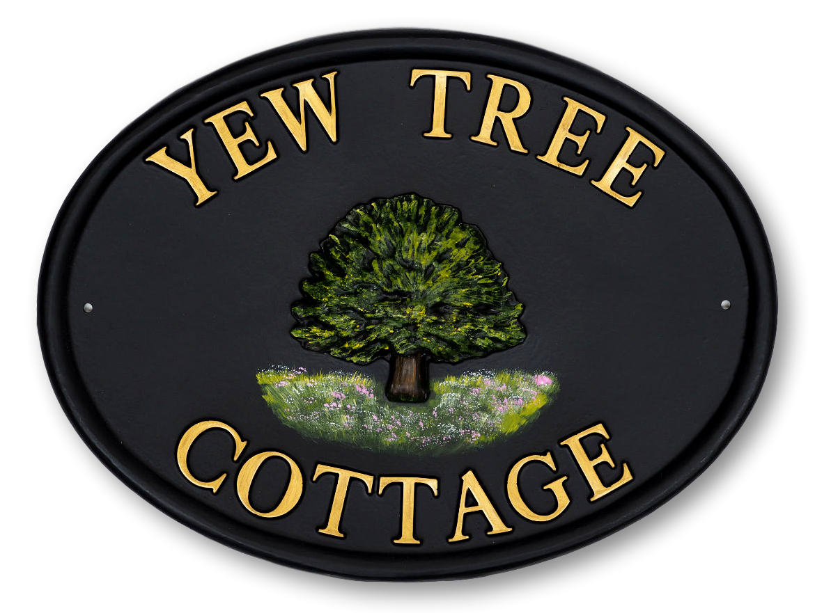 Yew house sign