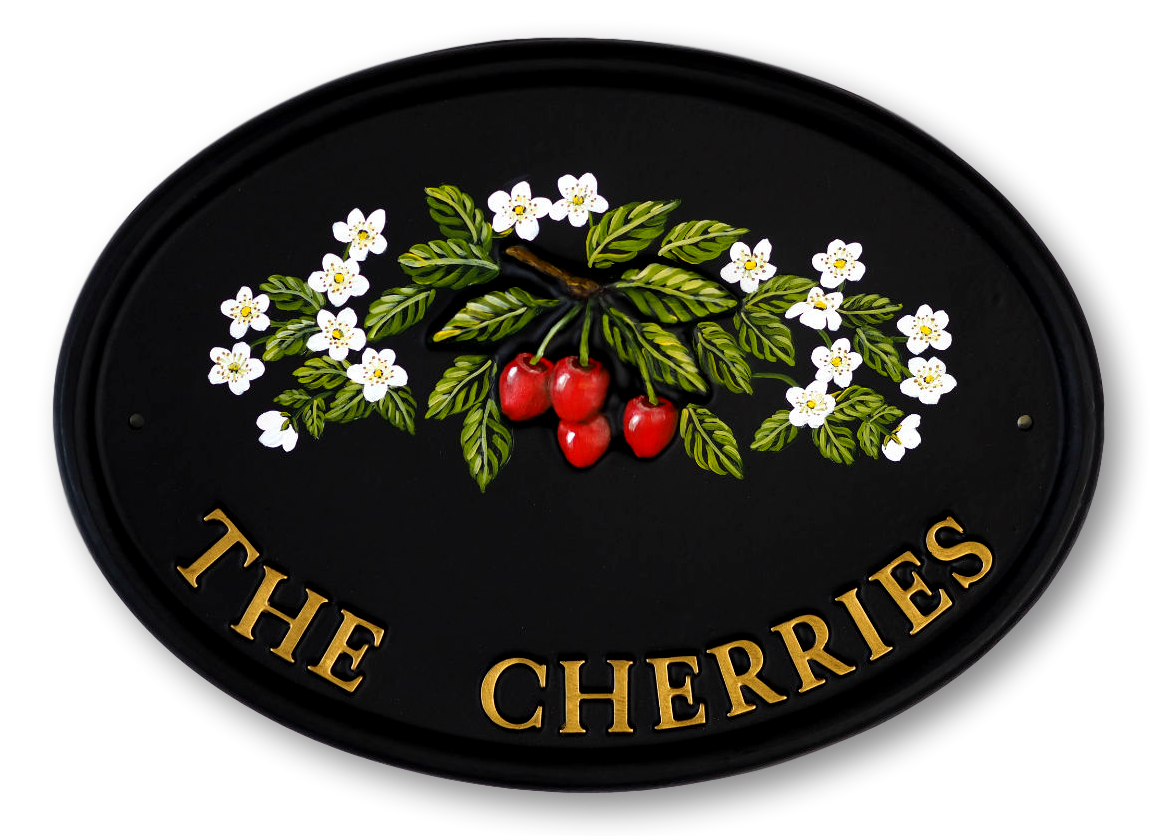 Cherries house sign