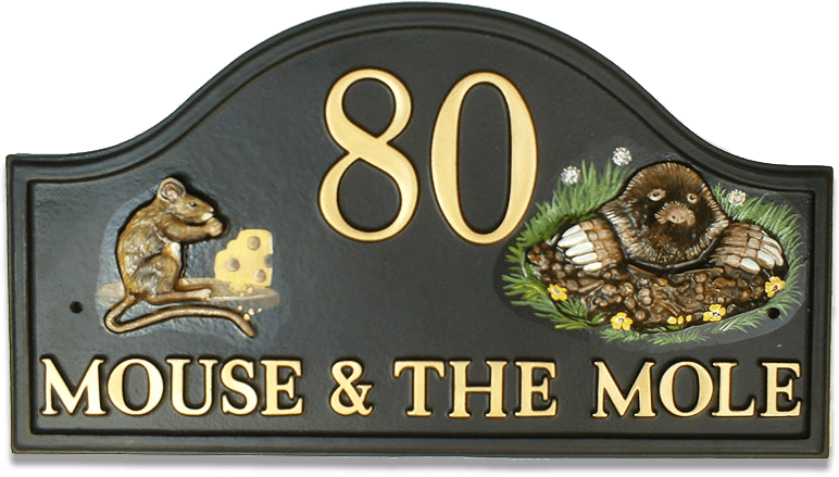 Mouse & Mole house sign