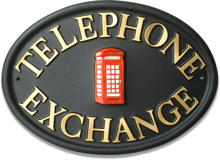 Telephone Box house sign