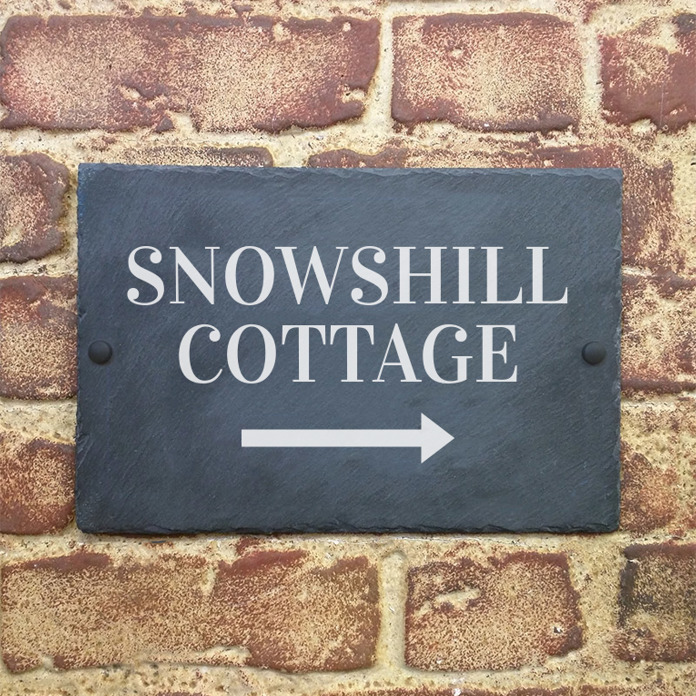 Snowshill Arrow house sign