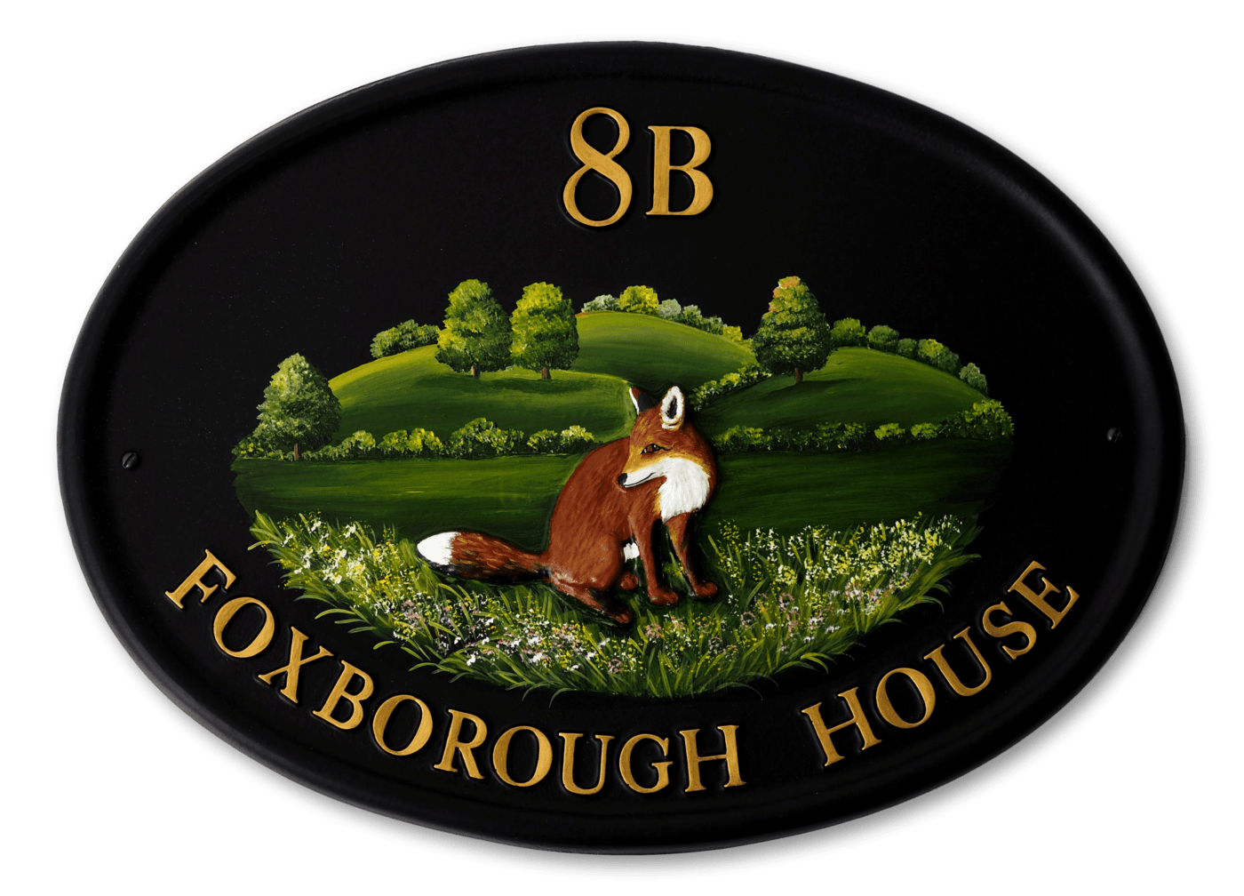 Fox Sitting | Animal House Signs | Village Green Signs