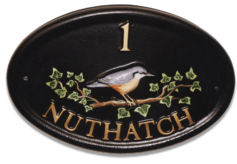 Nuthatch house sign