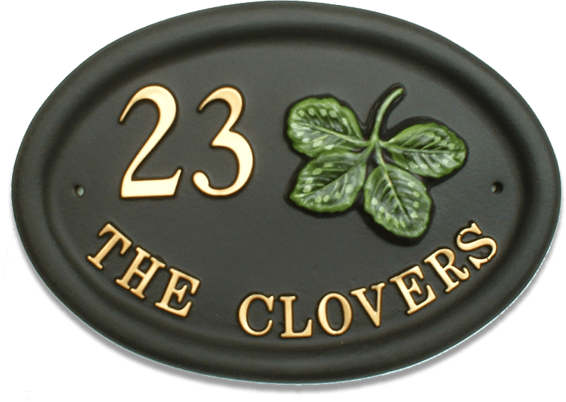 Clover house sign