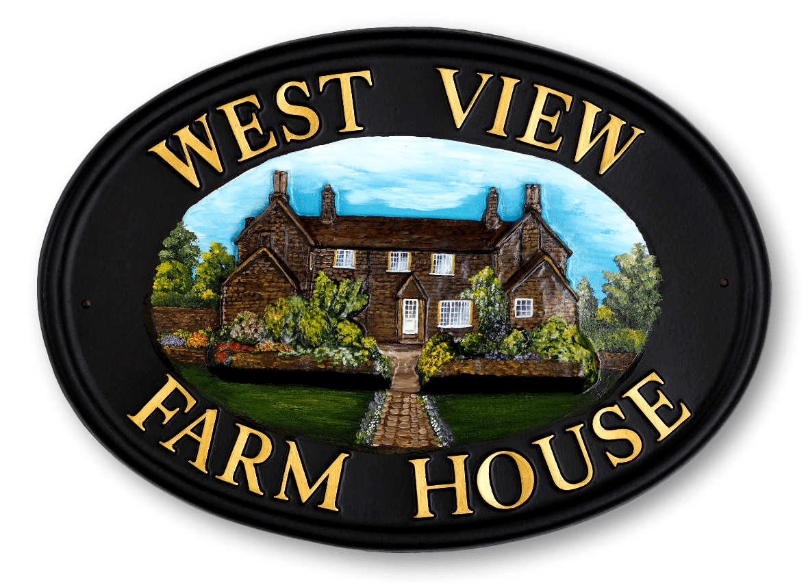 Farmhouse house sign
