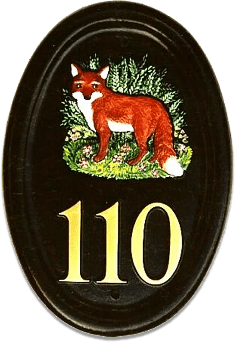Fox Small house sign
