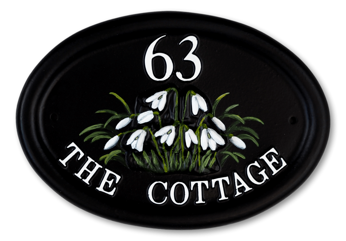 Snowdrops house sign