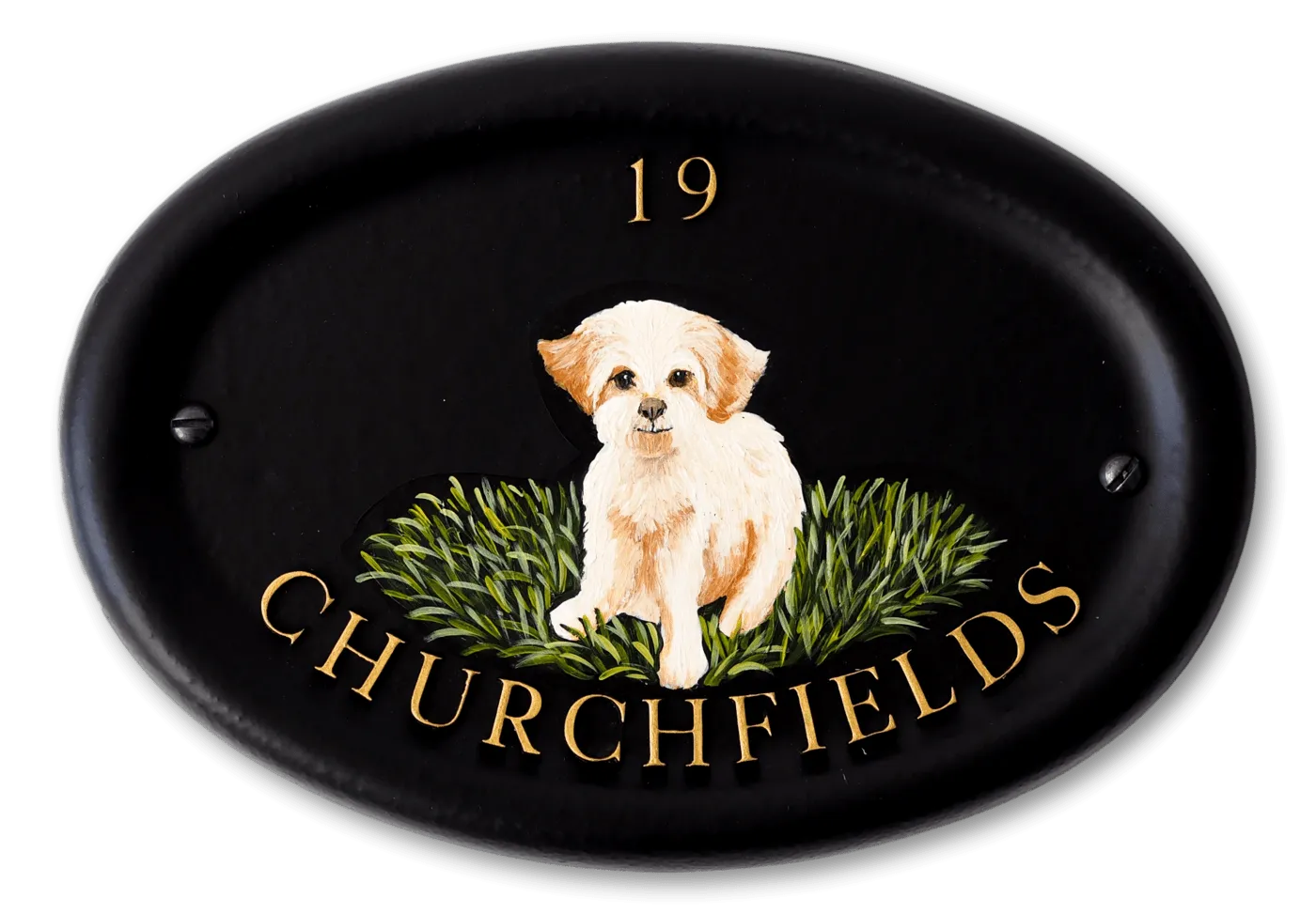 Bichon Frise Flat Painted